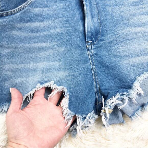 NWT BLANKNYC Denim Puppy Love Denim Wedge Shorts Size 24 - Picture 10 of 14